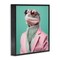 Stupell Industries Hipster Iguana Portrait Framed Giclee, design by Roozbeh